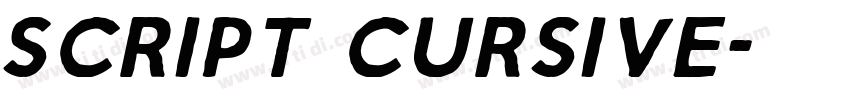 Script Cursive字体转换 Script Cursive字体转换